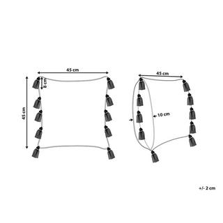 Beliani Dekokissen aus Baumwolle Boho BOUVARDIA  