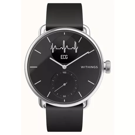 Withings  Vernetzte Uhr Withings Scanwatch 38mm Schwarz 