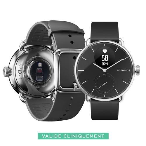 Withings  Vernetzte Uhr Withings Scanwatch 38mm Schwarz 