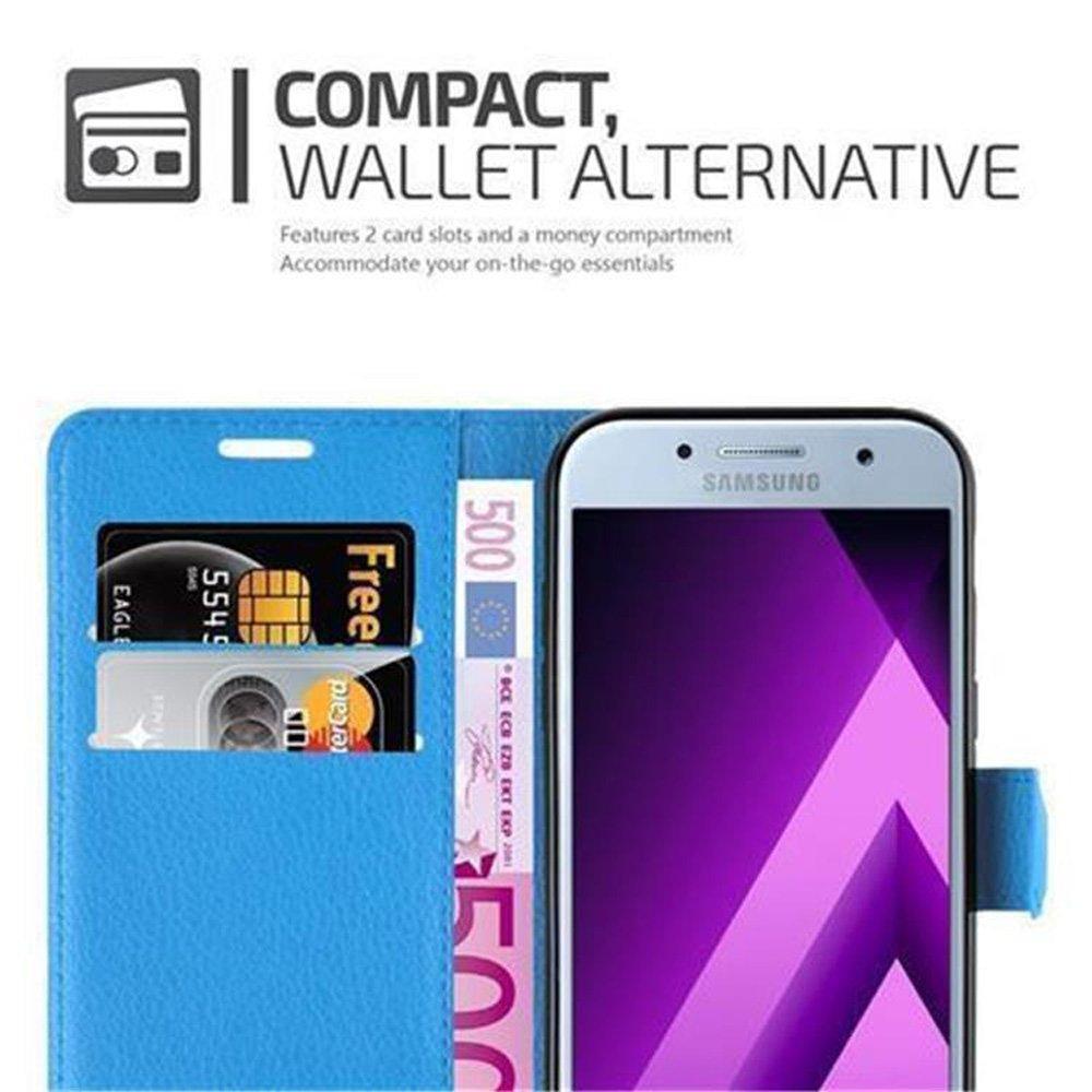 Cadorabo  Housse compatible avec Samsung Galaxy A3 2017 - Coque de protection avec fermeture magnétique, fonction de support et compartiment pour carte 