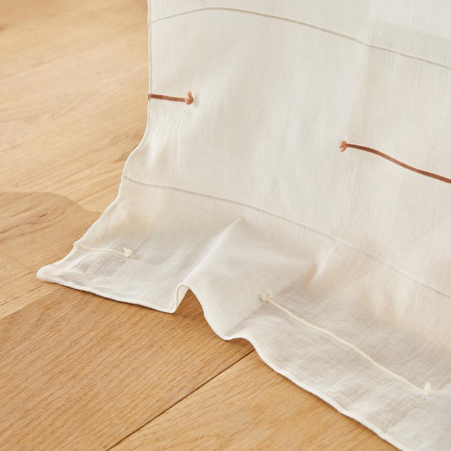 AM.PM  Voilage rayé voile de coton biologique 