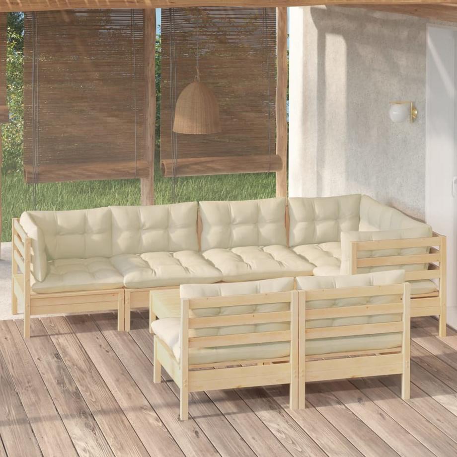 VidaXL Garten-lounge-set kiefernholz  