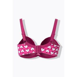 Ulla Popken Reggiseno con Ferretto Cuori Coppe Morbide  