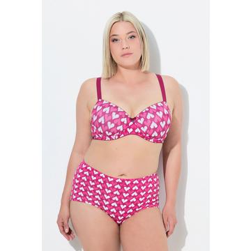 Reggiseno con ferretto, coppe morbide, cuori e coppa B-F