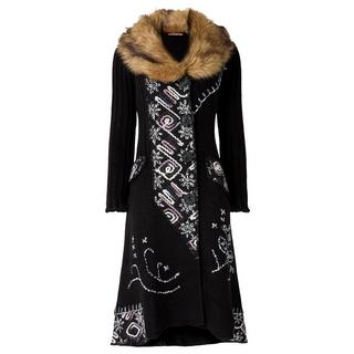 Joe Browns Strickjacke mit Kunstfellkragen  