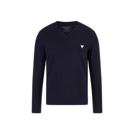 GUESS Core Langarm V-Ausschnitt T-Shirt  