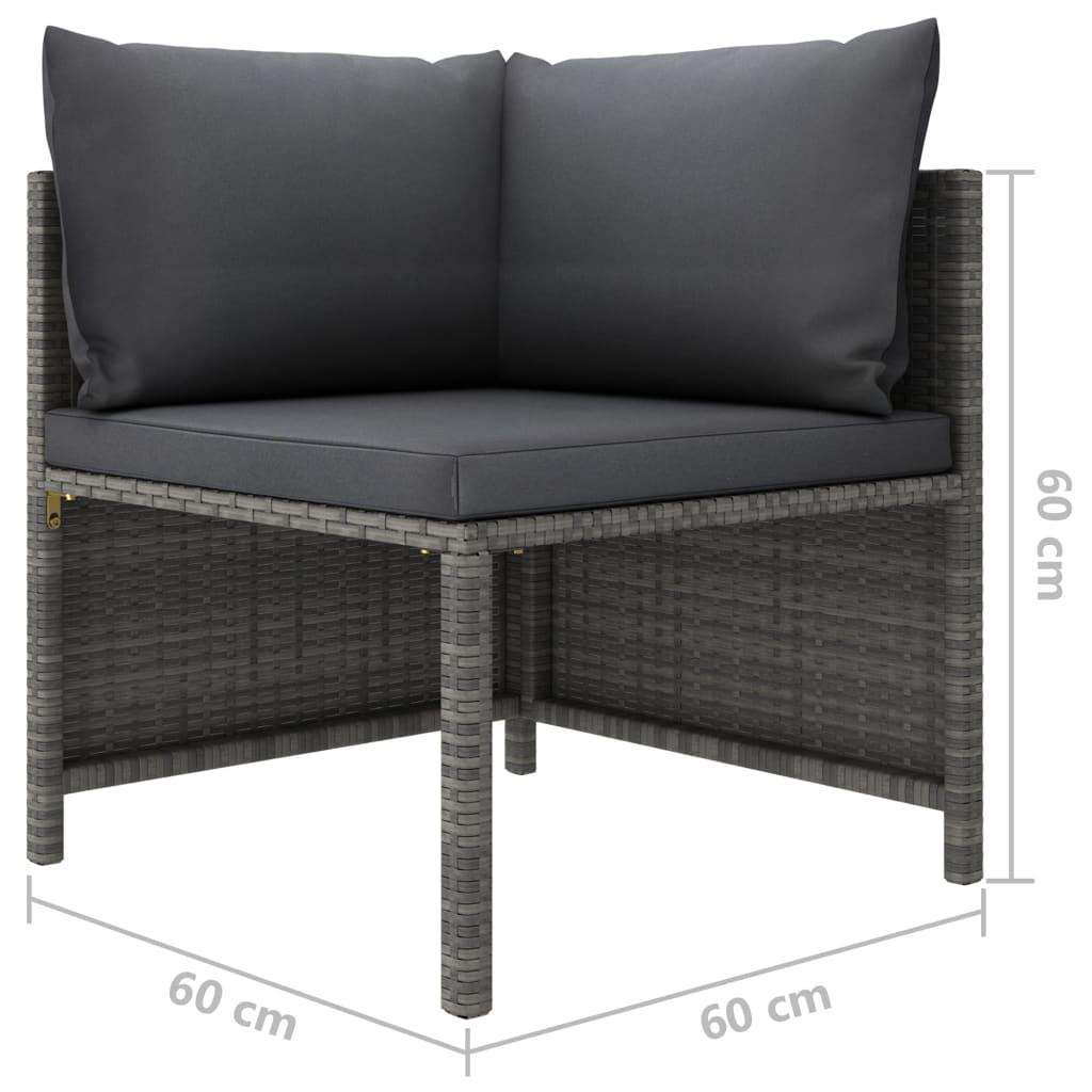 VidaXL Gartensofa poly-rattan  