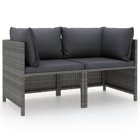 VidaXL Gartensofa poly-rattan  