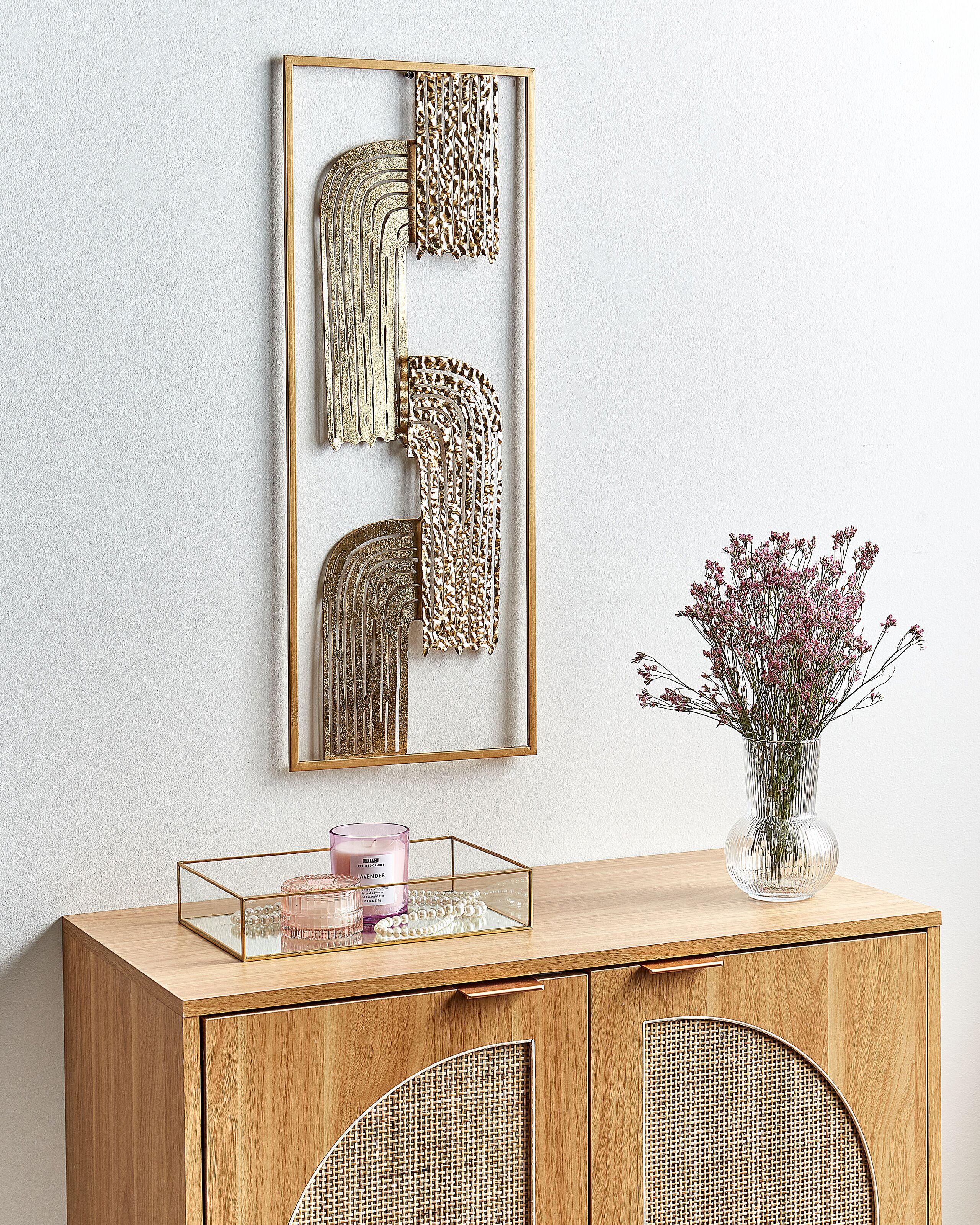 Beliani Wandobjekt aus Eisen Industriell THULIUM  