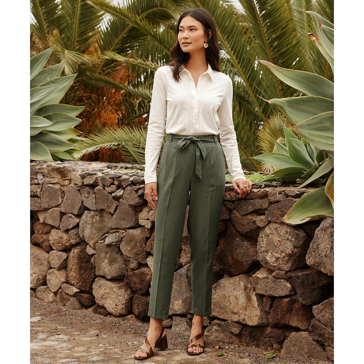 La Redoute Collections Pantalon jogpant avec ceinture  