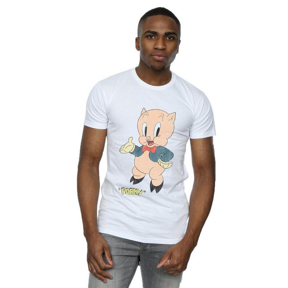 LOONEY TUNES Porky Pig Bedrucktes T-Shirt  