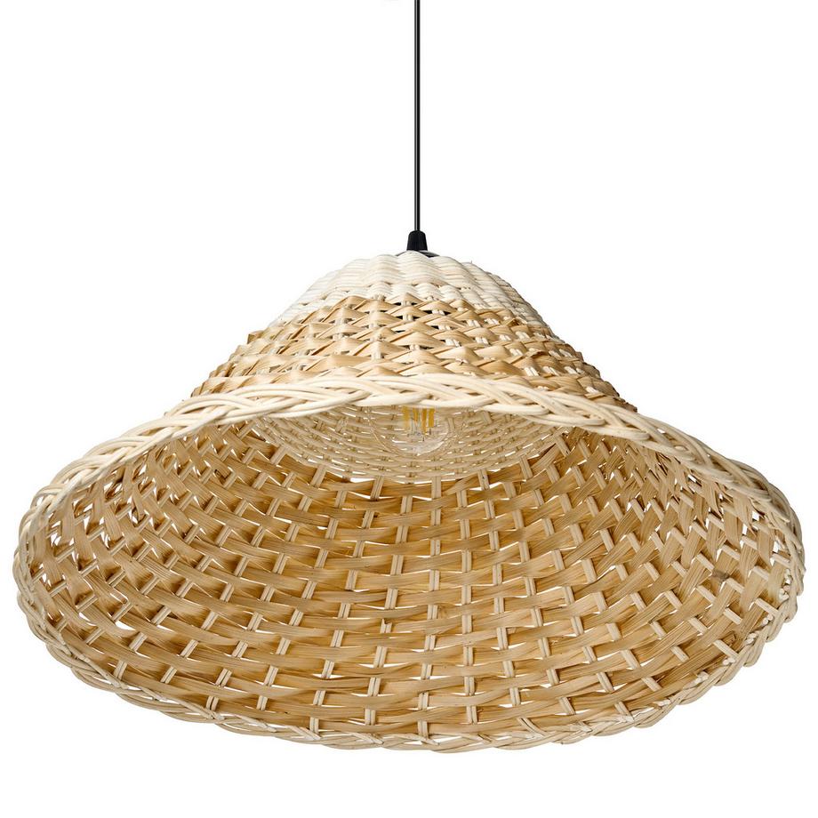 Beliani Lampe suspension en Bambou Scandinave GUAMANI  