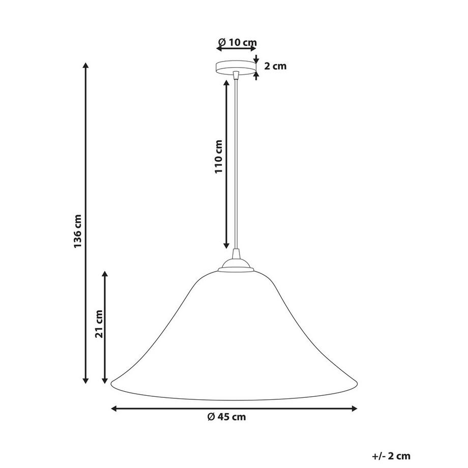 Beliani Lampe suspension en Bambou Scandinave GUAMANI  