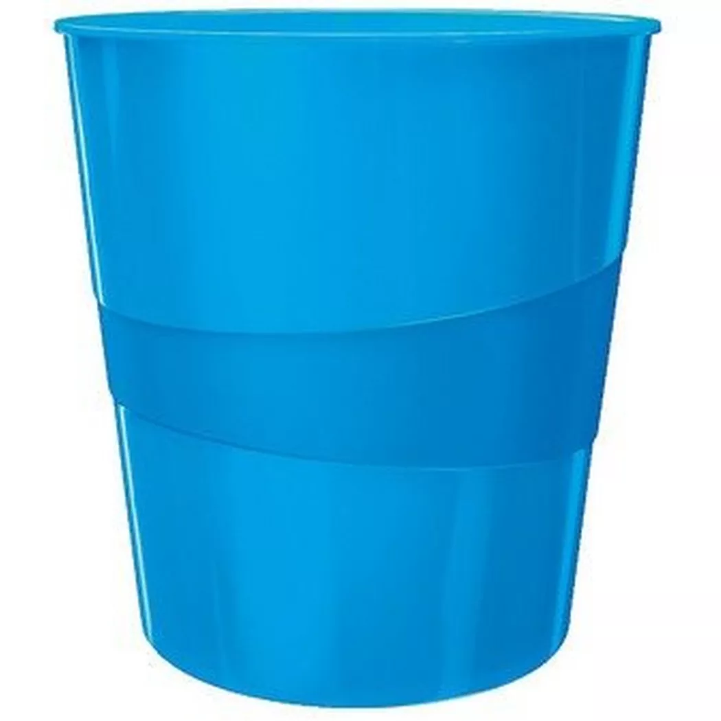 Leitz – Papierkorb WOW 15 Liter 52781036 blau, 16 L