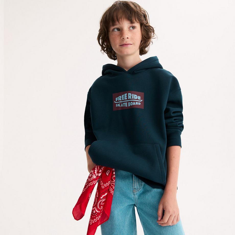 Kapuzen-Sweatshirt aus Fleece