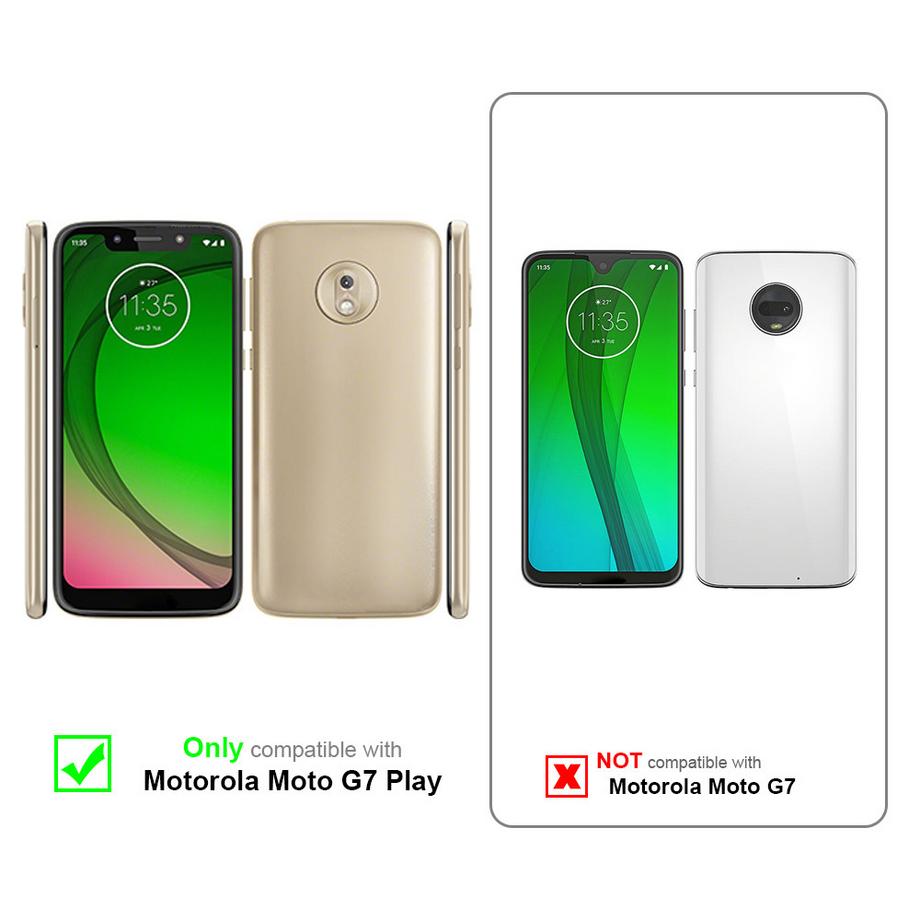 Cadorabo  Hülle für Motorola MOTO G7 PLAY Standfunktion, Kartenfach 