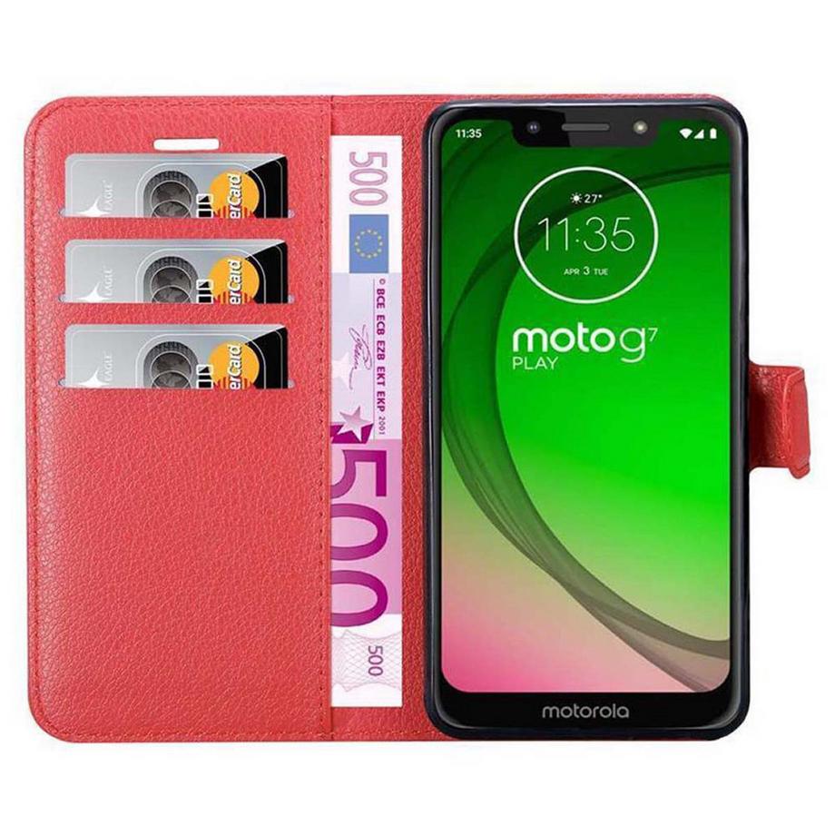 Cadorabo  Hülle für Motorola MOTO G7 PLAY Standfunktion, Kartenfach 