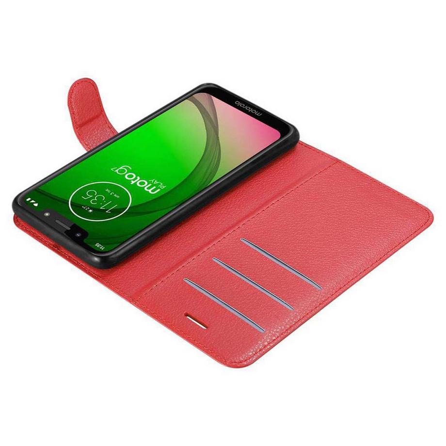 Cadorabo  Hülle für Motorola MOTO G7 PLAY Standfunktion, Kartenfach 