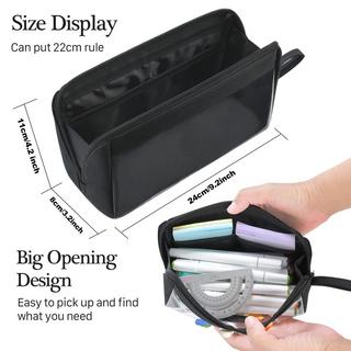 Only-bags.store Federmäppchen transparentes Mäppchen Federmäppchen Schule großes Fassungsvermögen für Jugendliche  