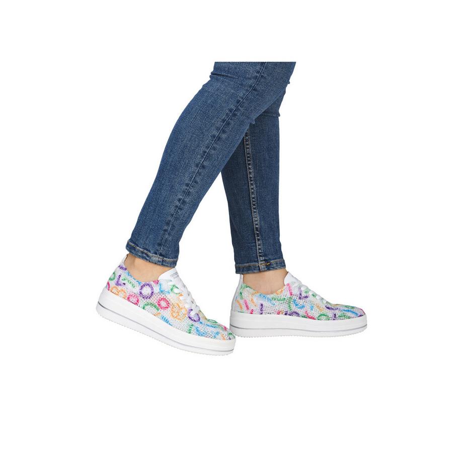Remonte Sneaker con plateau e motivo ricamato  
