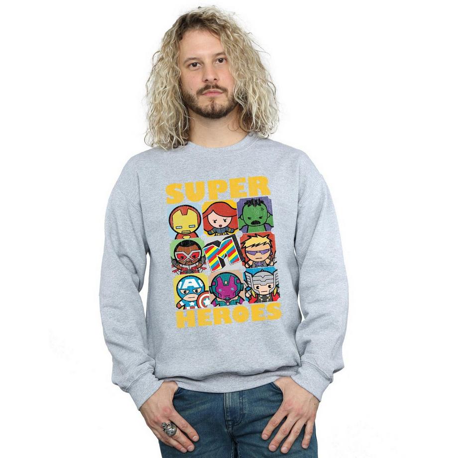 MARVEL Super Heroes Felpa Stampa Grafica  