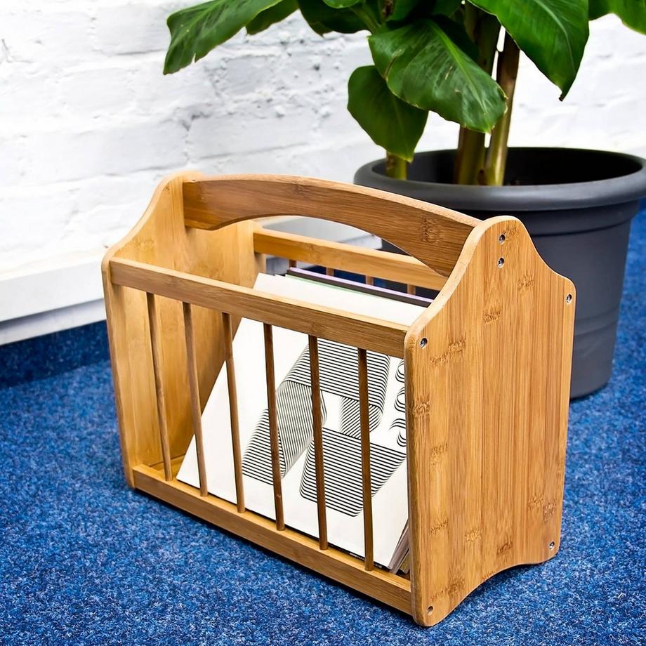 B2X  Zeitungsständer aus Bambus 