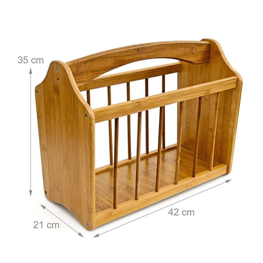 B2X  Zeitungsständer aus Bambus 