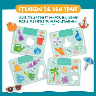 Activity-board  Angelspiel mit farblich passendem Puzzle Lernspiele für Kleinkinder Magnetisches Spielset aus Holz, motorisches Spielzeug 