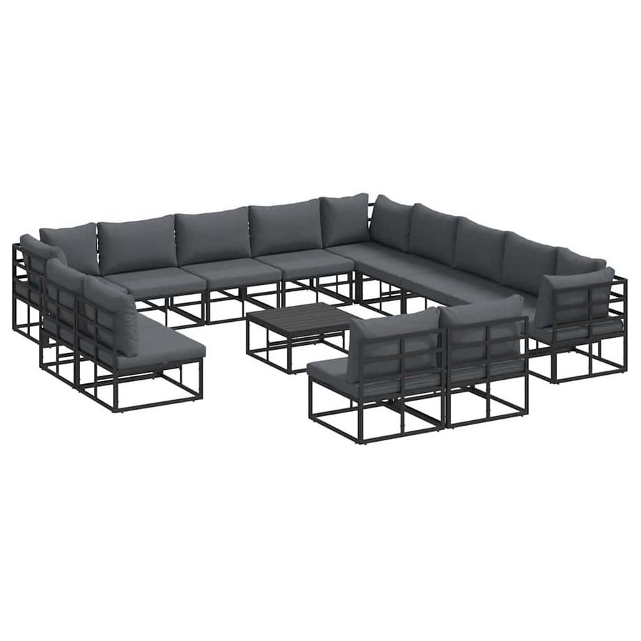Gartensofa-set aluminium