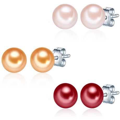 Valero Pearls  Femme Puce d'oreille en perle 