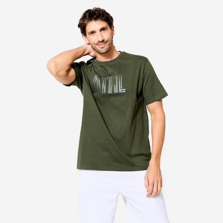 DOMYOS  T-shirt uomo maniche corte regular fit cotone 