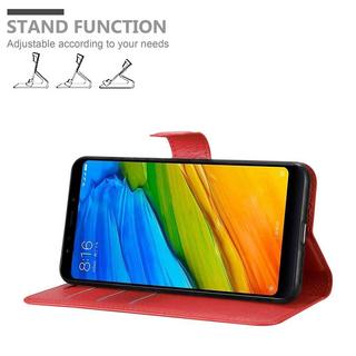 Cadorabo  Housse compatible avec Xiaomi RedMi NOTE 5 - Coque de protection avec fermeture magnétique, fonction de support et compartiment pour carte 