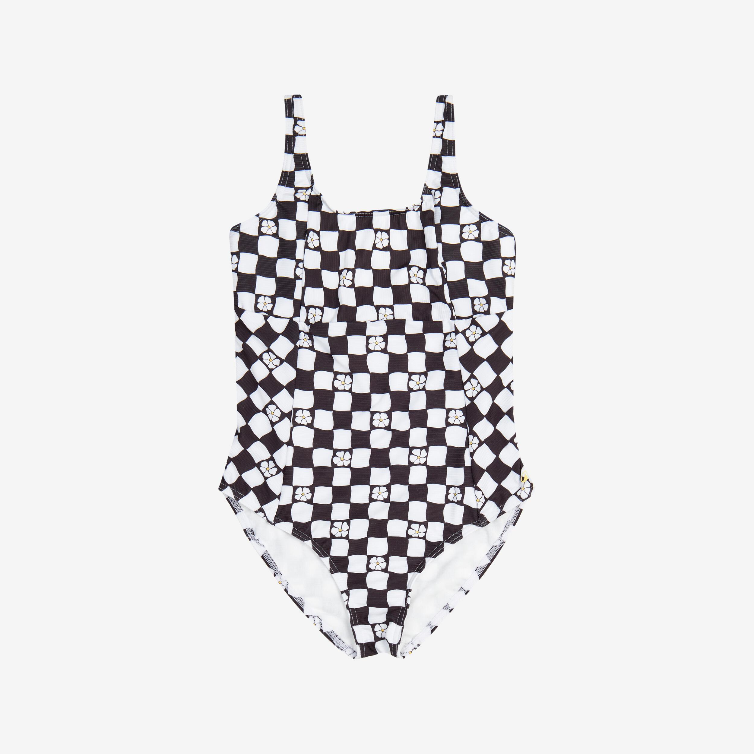 OLAIAN  Badeanzug Mädchen strukturiert verstellbar Polyester 
