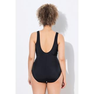 Ulla Popken Maillot de bain Imprimé Baroque Décolleté V Profond Bonnets Souples  