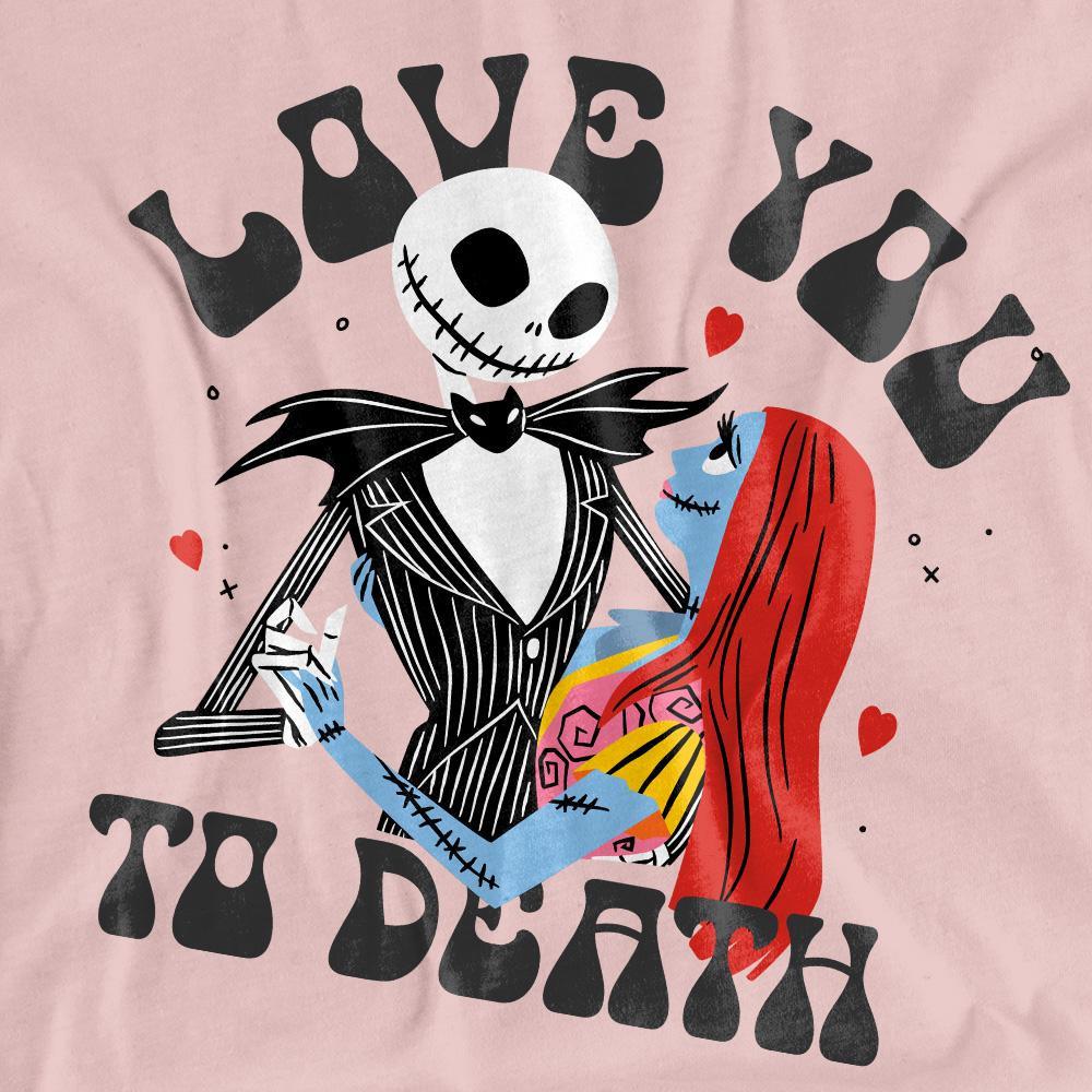 Nightmare Before Christmas Love You To Death T-Shirt Imprimé  