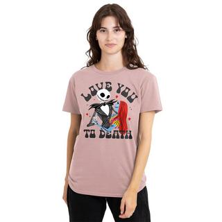 Nightmare Before Christmas Love You To Death T-Shirt Imprimé  