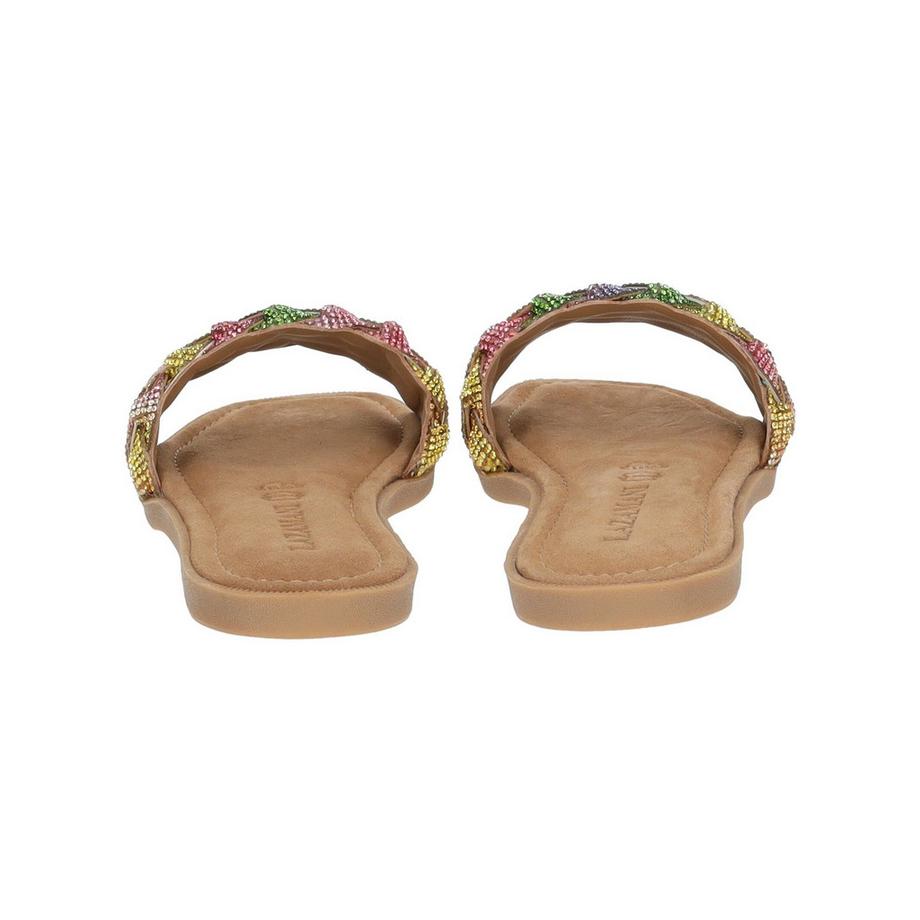 Lazamani Ciabatte 33754 Rhinestone Slides  