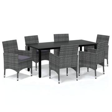 Essgruppe poly-rattan