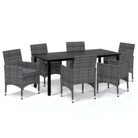 VidaXL Essgruppe poly-rattan  