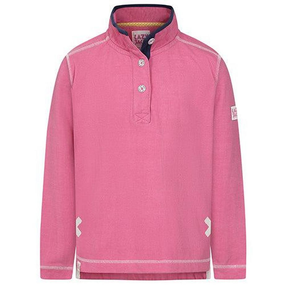 Sweatshirt  , Knopfhals, Piqué