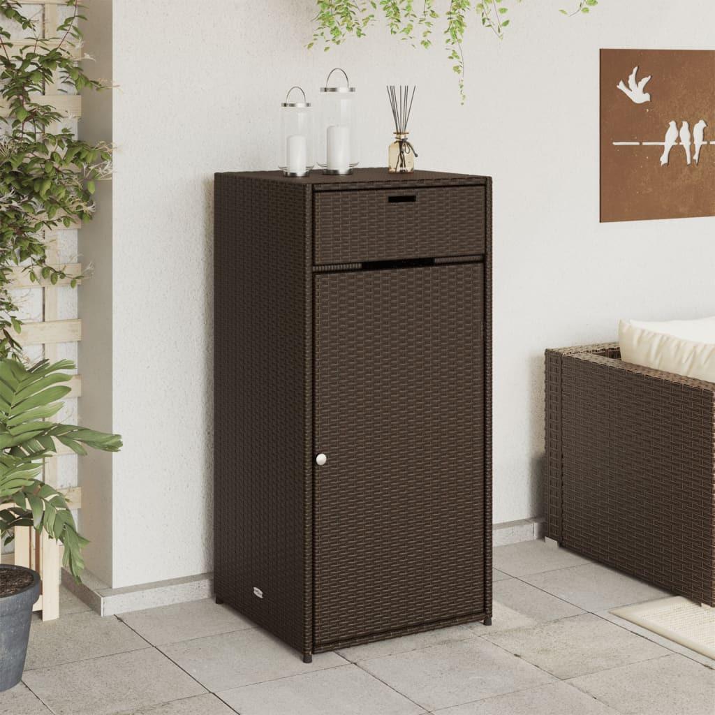 VidaXL Armoire de rangement de jardin rotin synthétique  