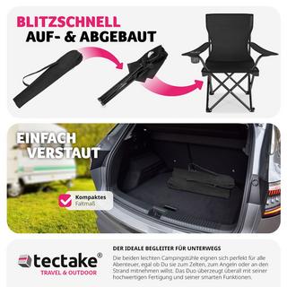 Tectake  2 Campingstühle Gil 