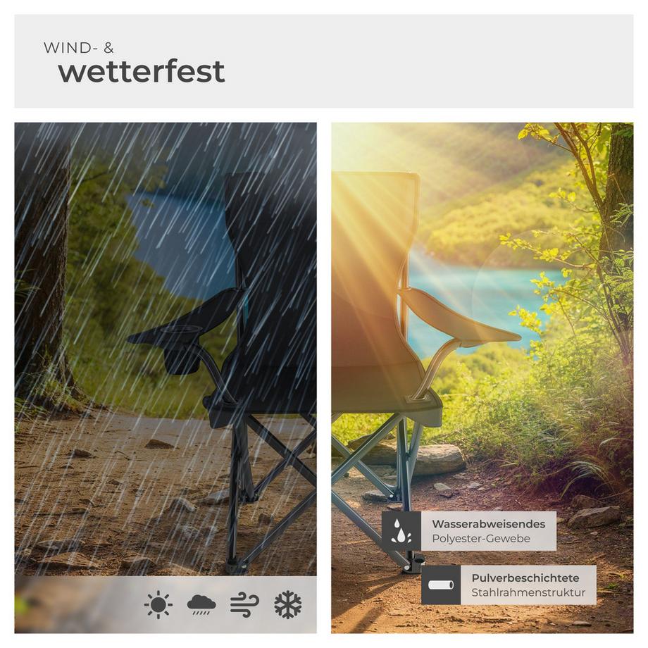 Tectake  2 Campingstühle Gil 