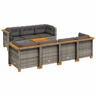 VidaXL set divano da giardino Polirattan  