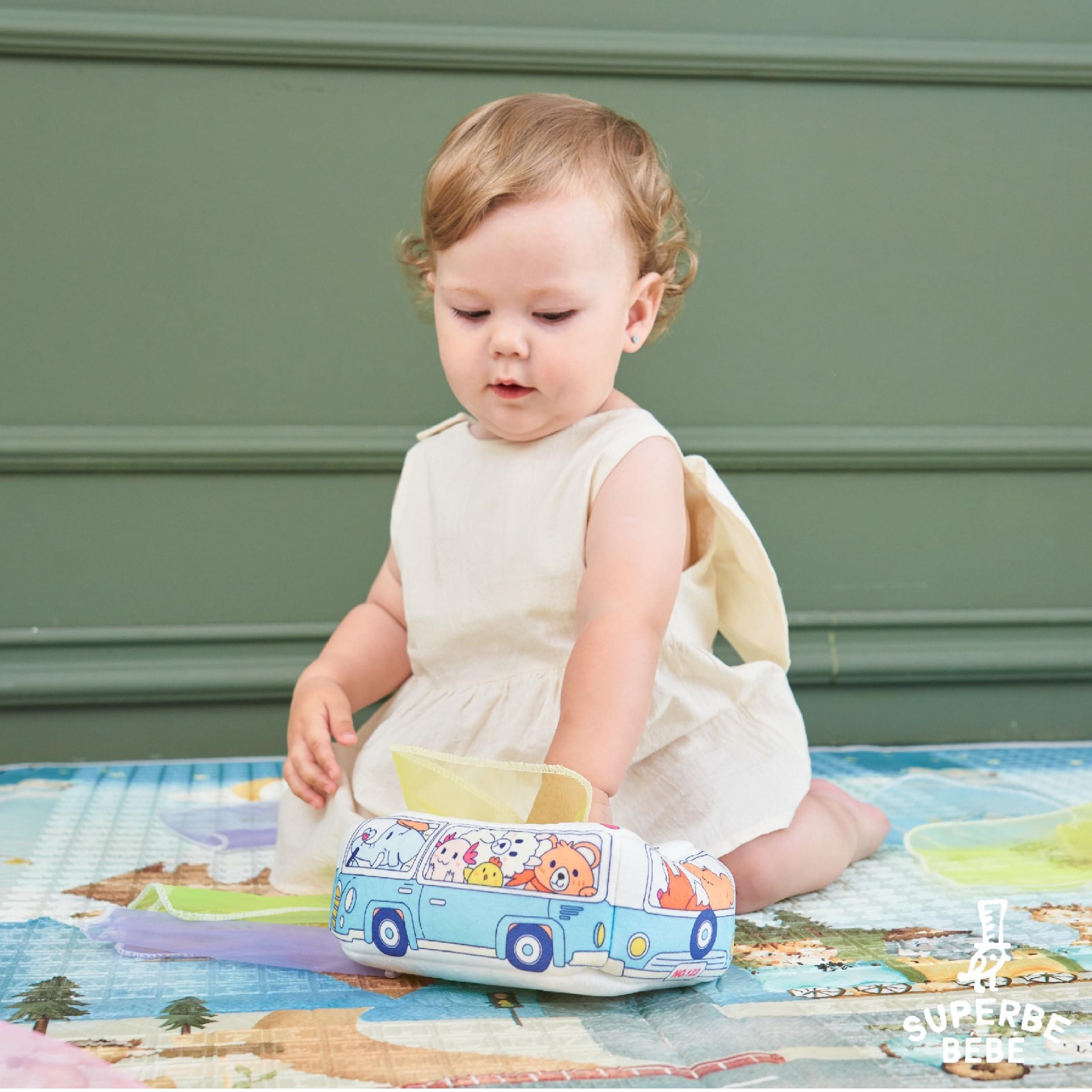 Activity-board  Boîte en tissu jouets d'éveil - Activités éducatives Jouets d'éveil Jouets sensoriels pour bébés 