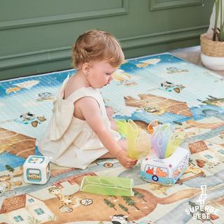 Activity-board  Boîte en tissu jouets d'éveil - Activités éducatives Jouets d'éveil Jouets sensoriels pour bébés 