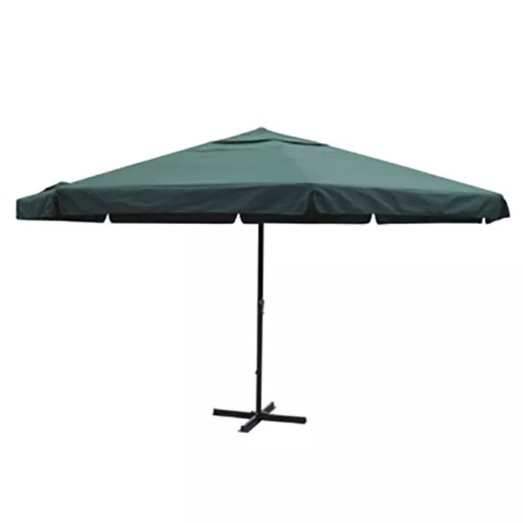 vidaXL Sonnenschirm Grün Aluminium 500 cm