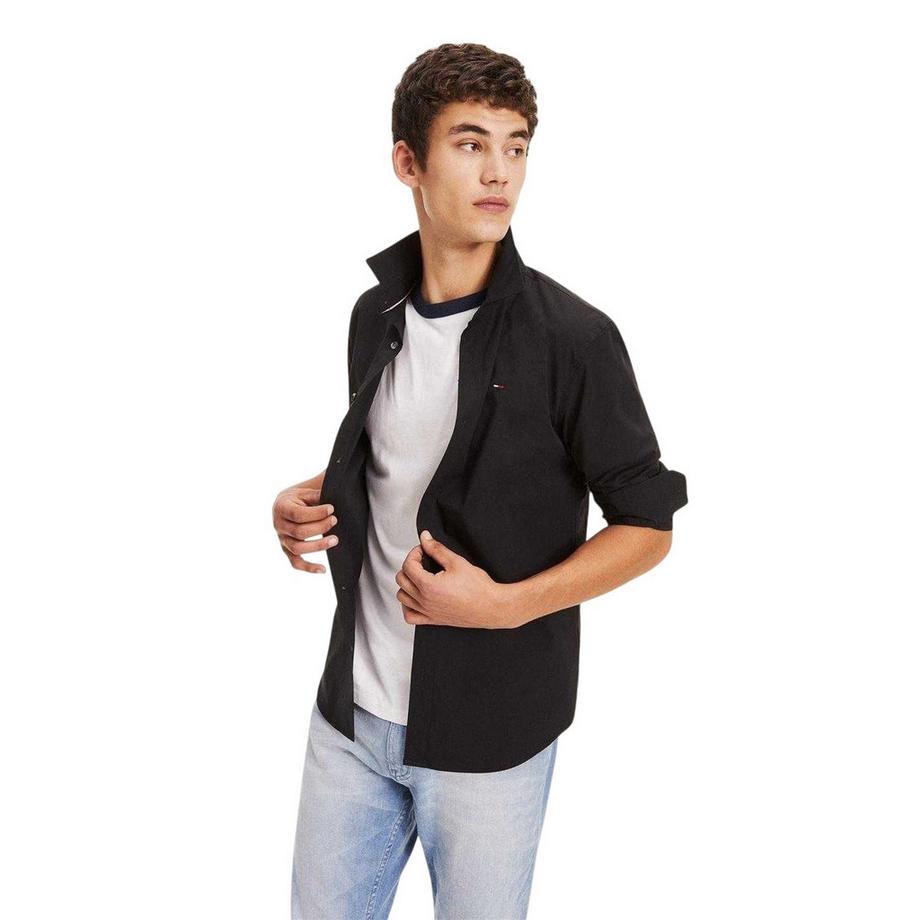 TOMMY JEANS Stretch Langarmhemd  