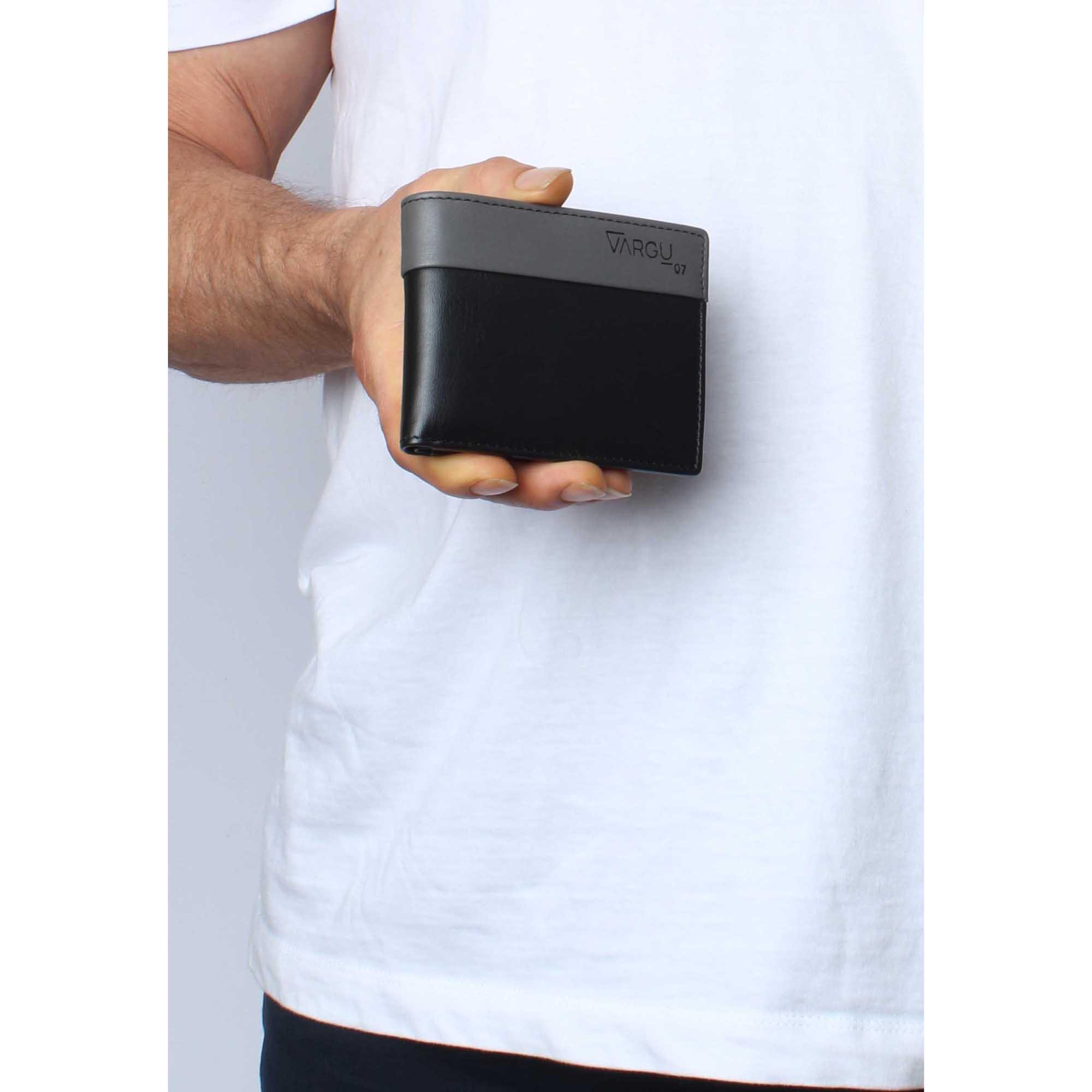 VARGU Portefeuille en cuir véritable SOM 1  