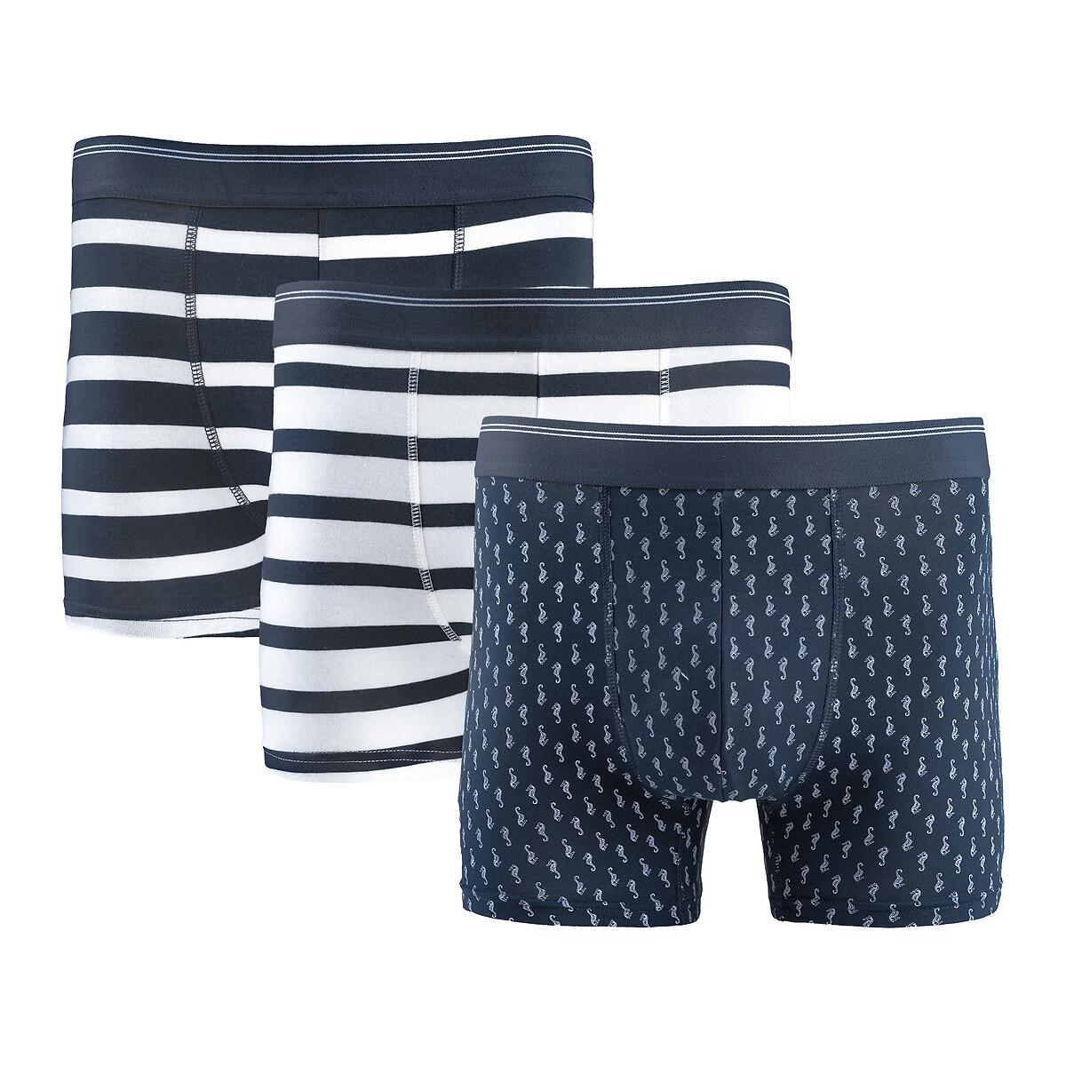 La Redoute Collections  Lot de 3 boxers imprimés 